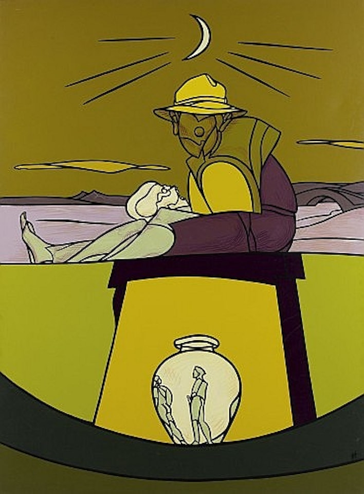 Il vaso erotico by Valerio Adami