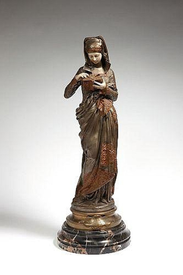 La liseuse by Albert-Ernest Carrier-Belleuse