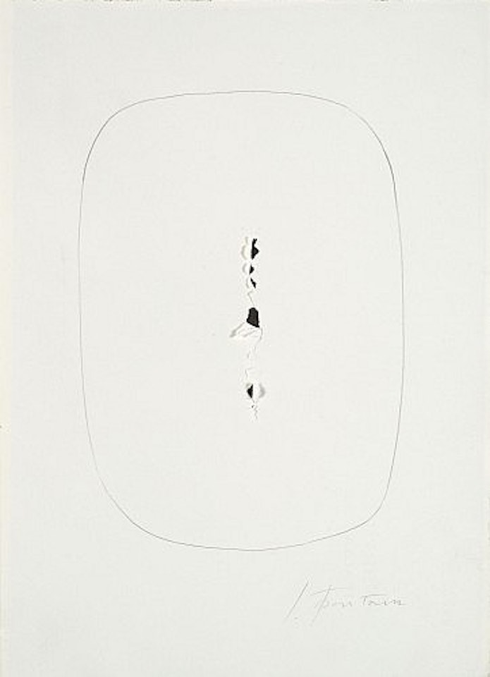 Concetto spaziale by Lucio Fontana