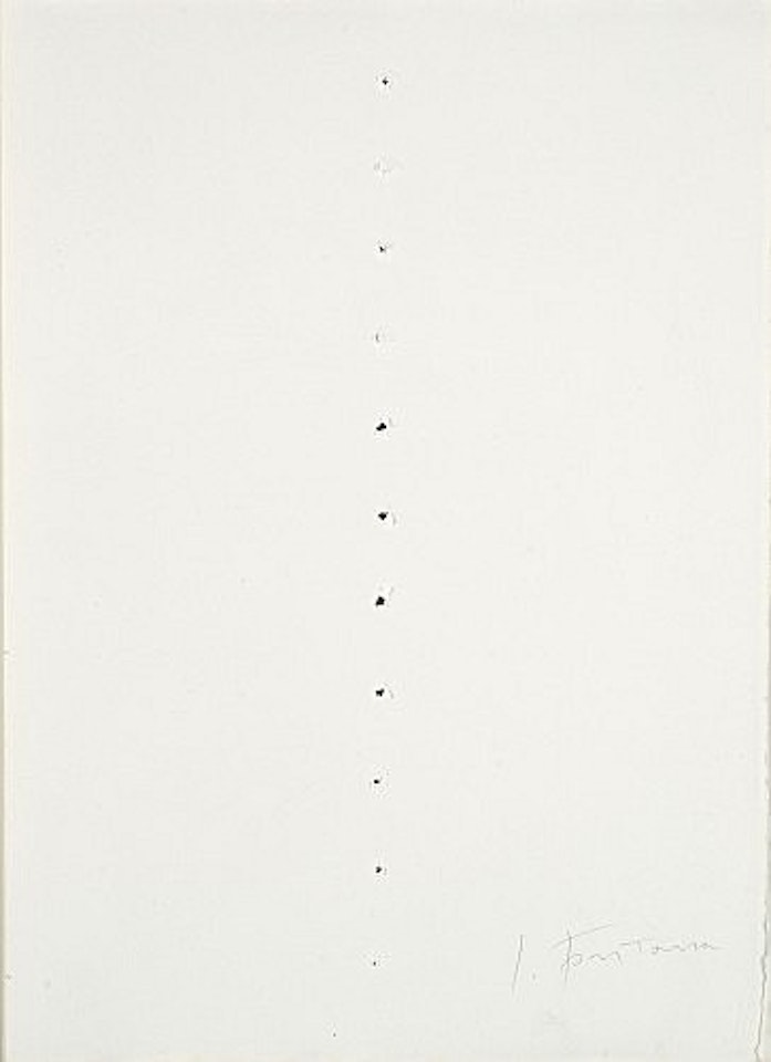 Concetto spaziale by Lucio Fontana