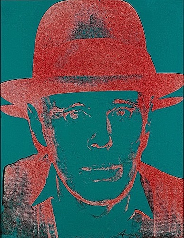Portrait of Joseph Beuys by Andy Warhol