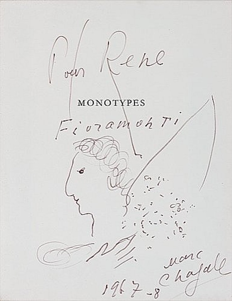 Monotypes pour René Fiuramonti by Marc Chagall