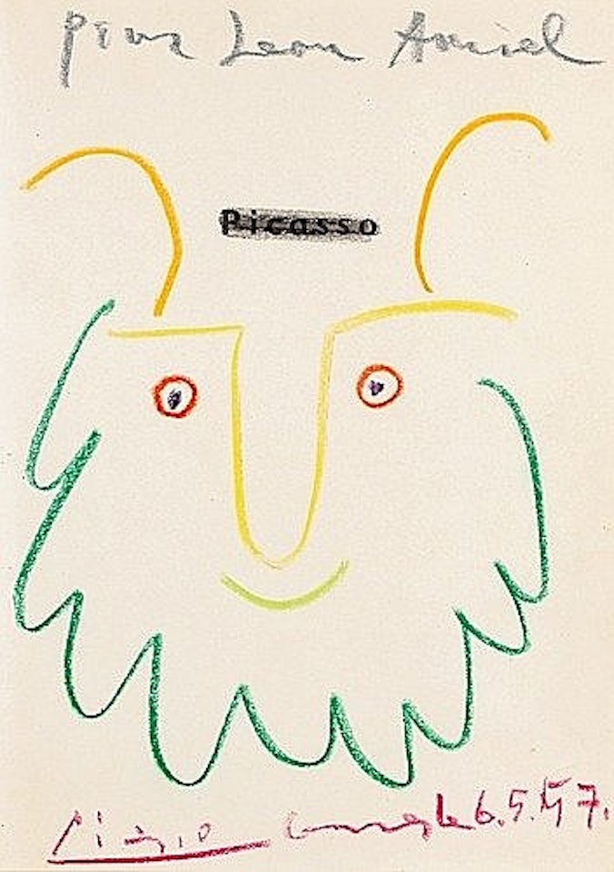 Visage de faune by Pablo Picasso