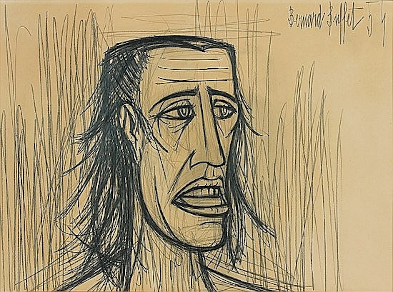 Tête de femme by Bernard Buffet