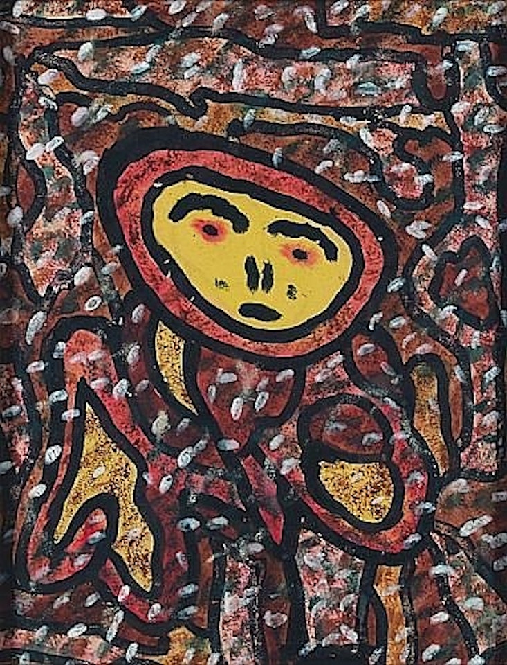 Personnage à la tête jaune, St Rémy de Provence by Gaston Chaissac
