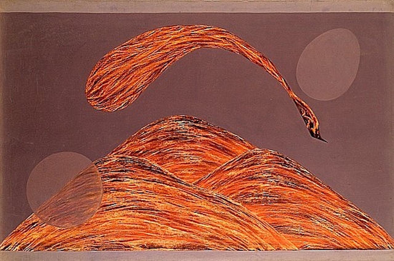 Sans titre (from the bird and the mountain series) by Jagdish Swaminathan