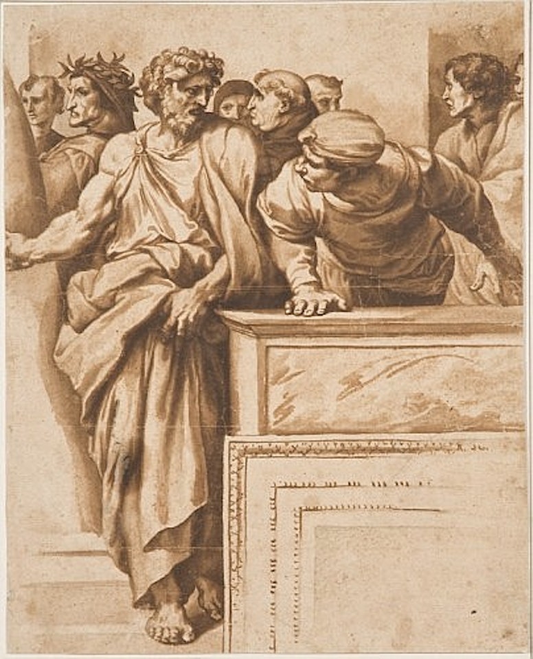 La dispute du Saint Sacrement by Jan de Bisschop