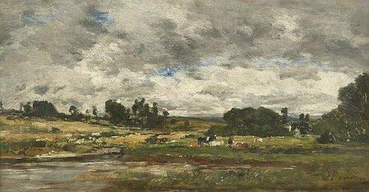 Paysage normand by Eugène Boudin