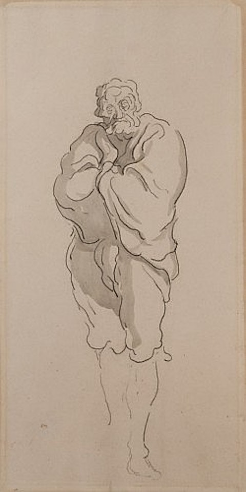 L'homme au manteau by Honoré Daumier