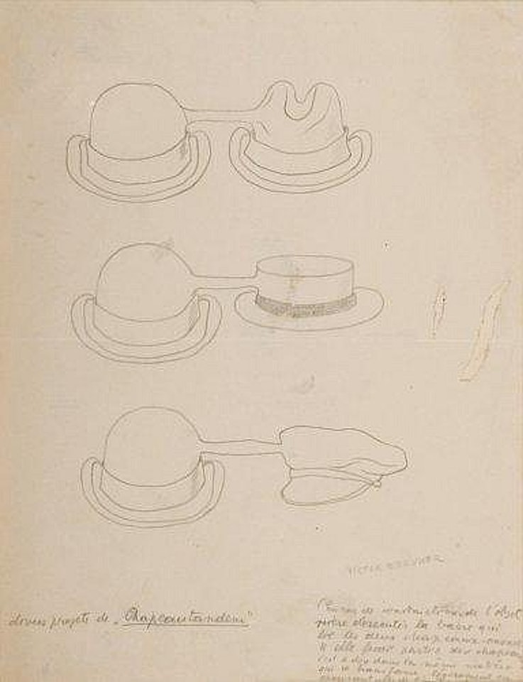 Projet pur chapeau tandem by Victor Brauner