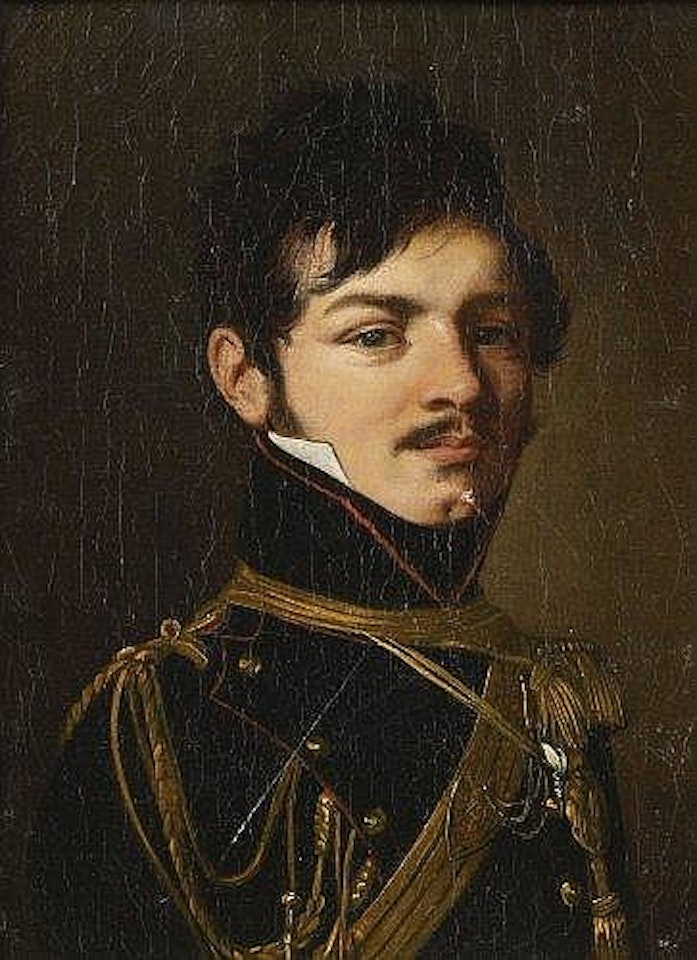 Portrait de Louis de Praille, officier d'artillerie by Louis-Leopold Boilly