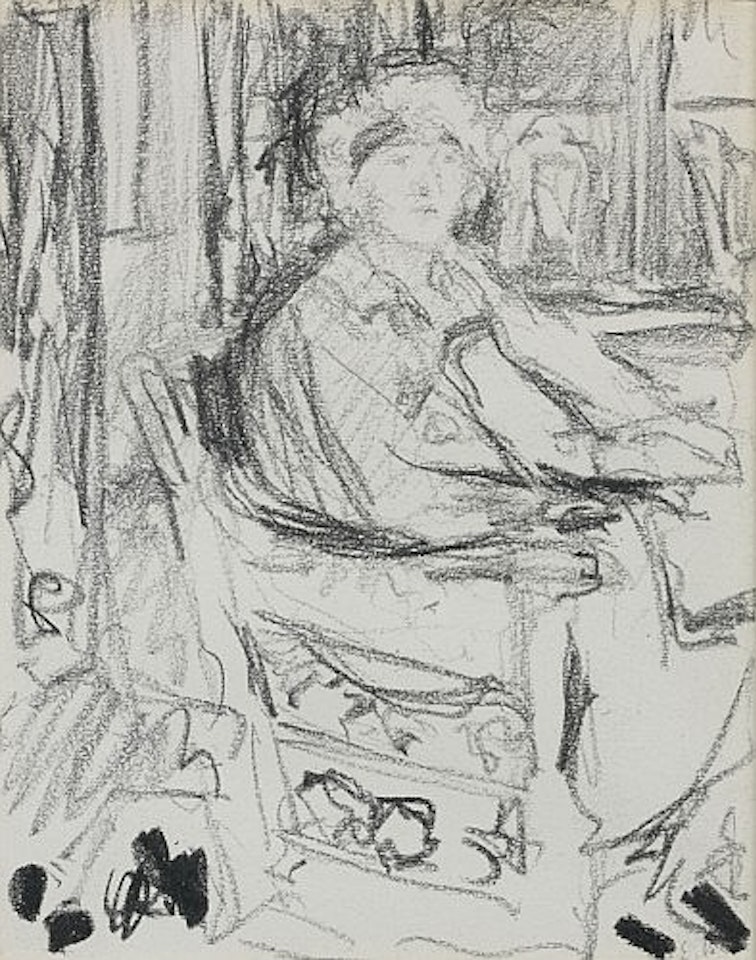 Lucy Hessel assise by Édouard Vuillard