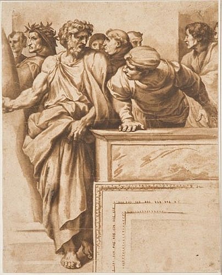 La dispute du Saint Sacrement by Jan de Bisschop