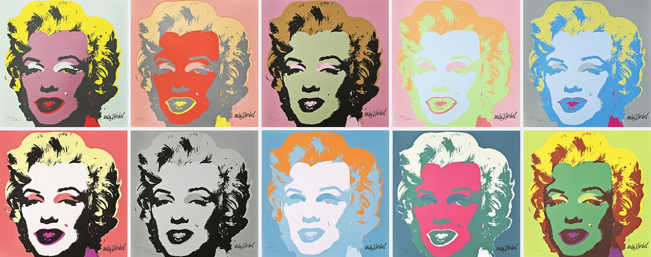 Marilyn Monroe (set of 10) by Andy Warhol