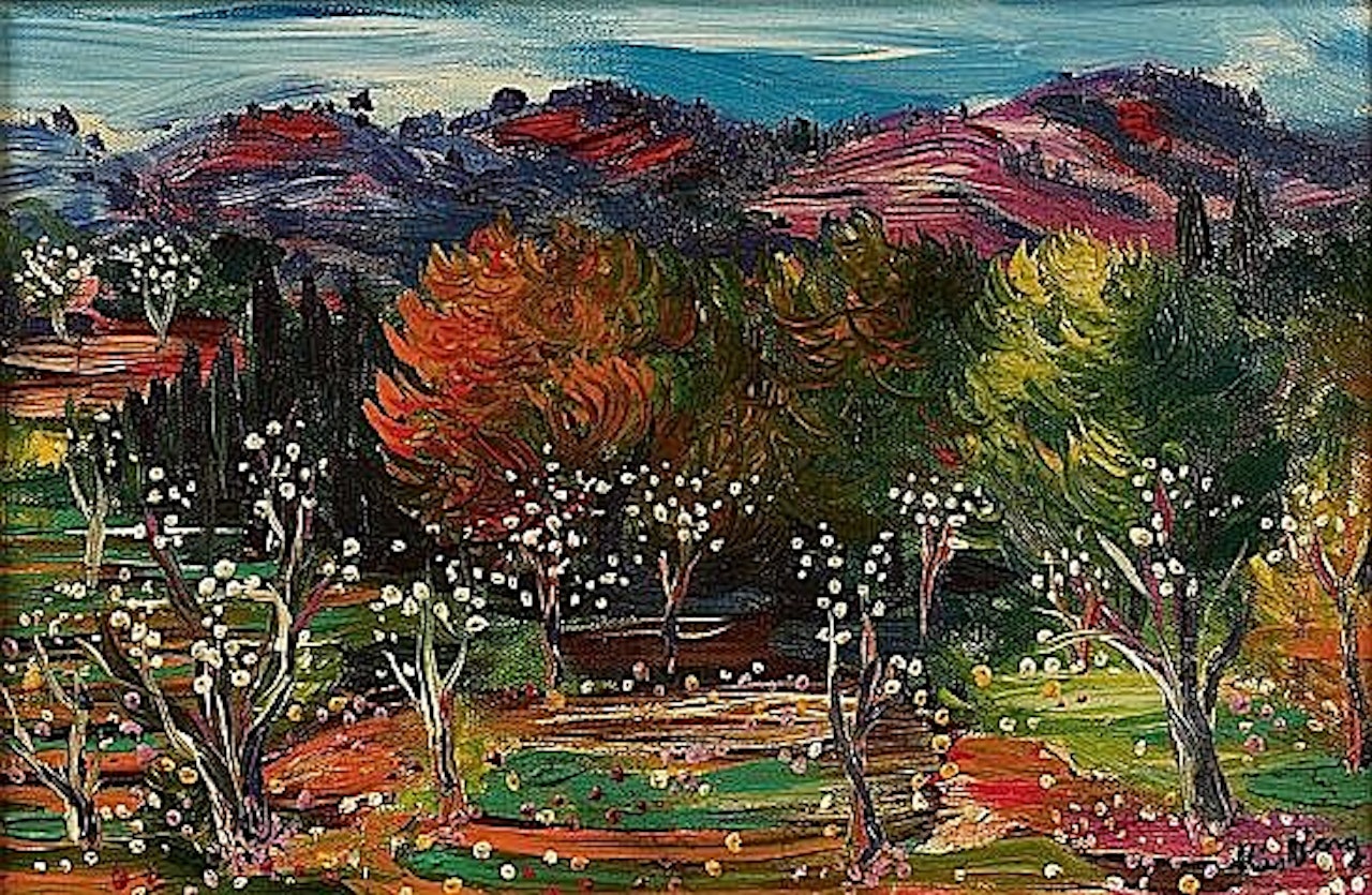 Arbres en fleurs by Moïse Kisling