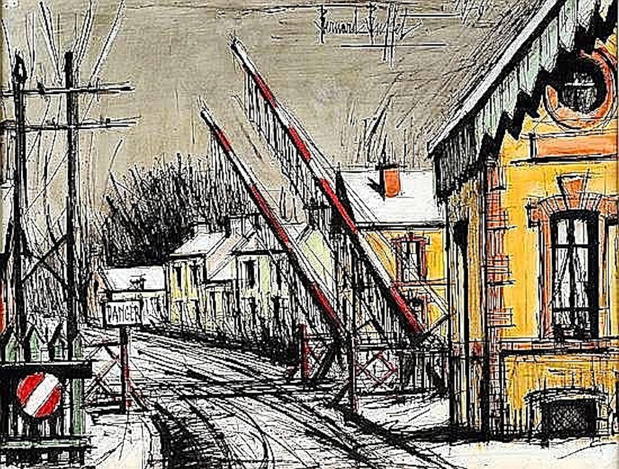 Le passage à niveau, Taverny by Bernard Buffet