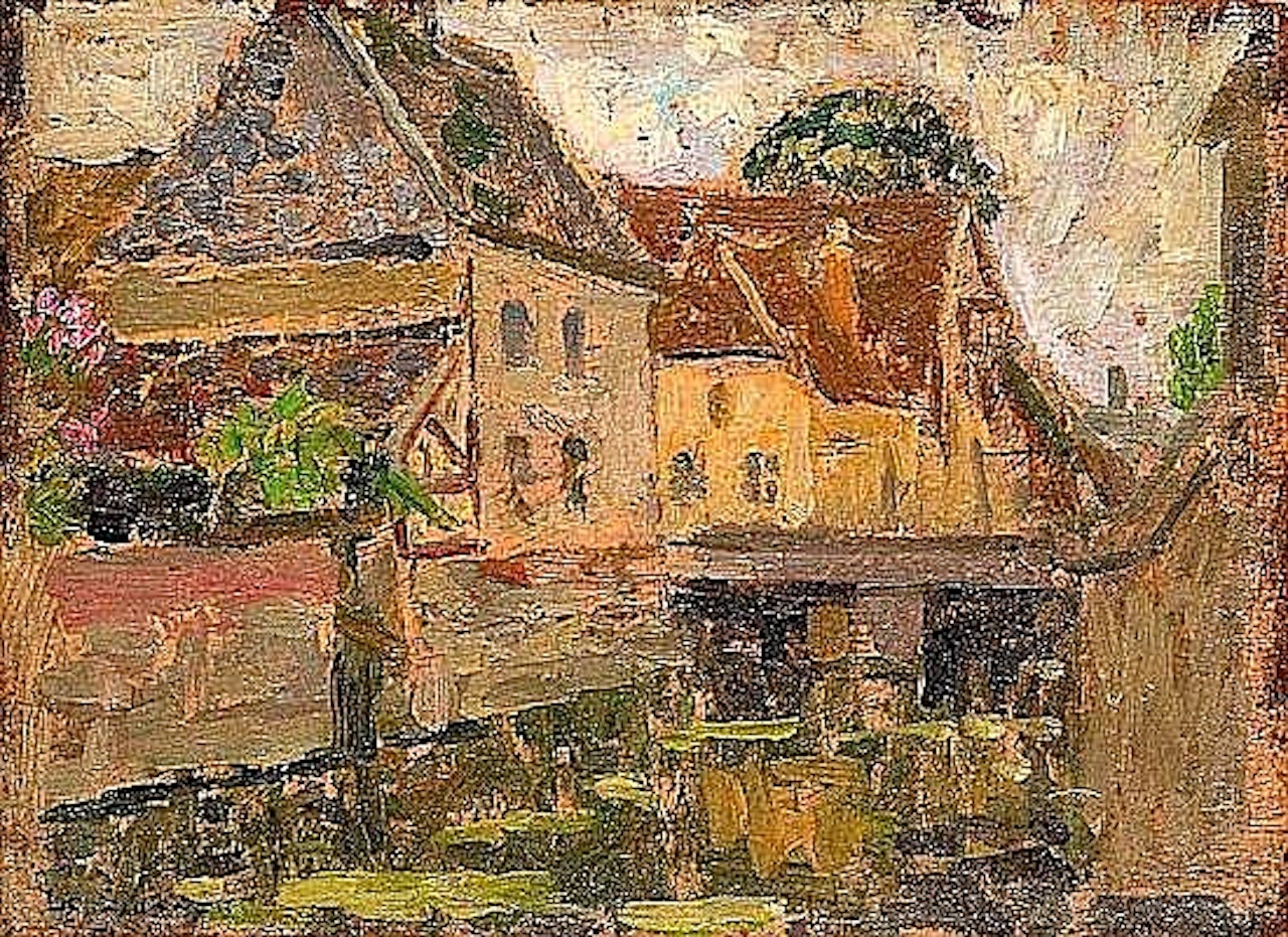 Le canal à Gisors by Henri Le Sidaner
