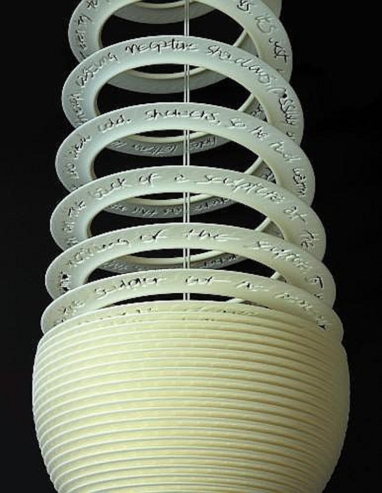 Suspension Ge-off sphere by Ron Arad