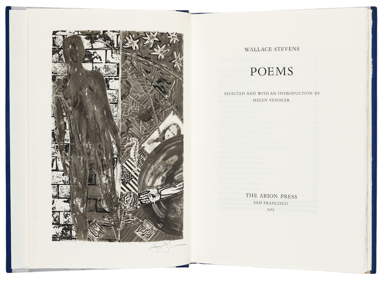 Wallace Stevens, Poems, Arion Press, San Francisco, 1985 by Jasper Johns