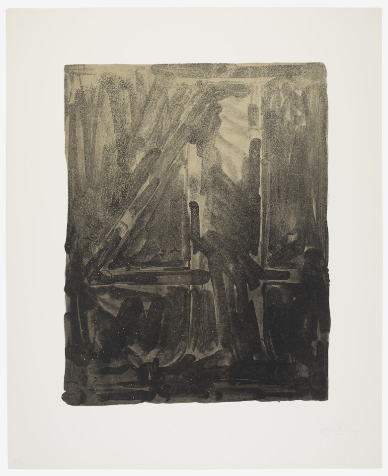 Figure 4, from Black Numeral Series by Jasper Johns