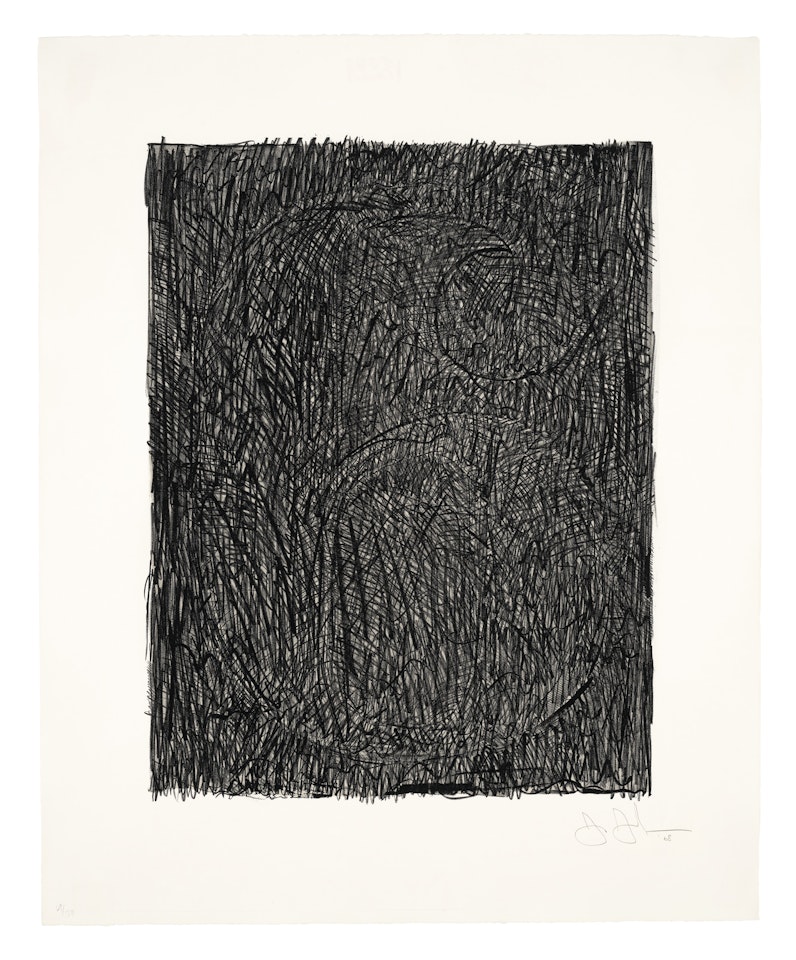 Figure 6, from Black Numeral Series by Jasper Johns
