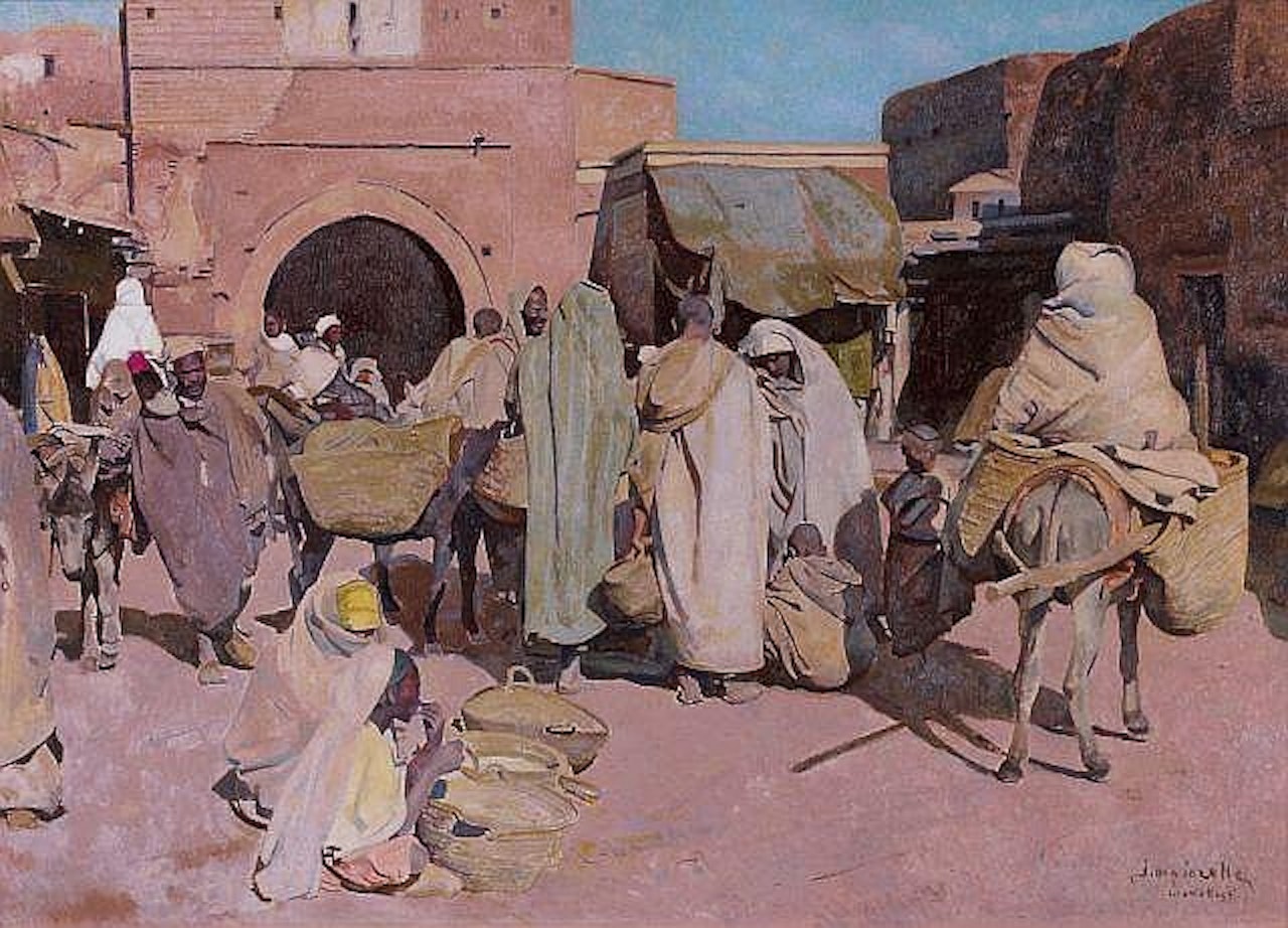 Bab el Khemis, zaouia Sidi Khanem by Jacques Majorelle