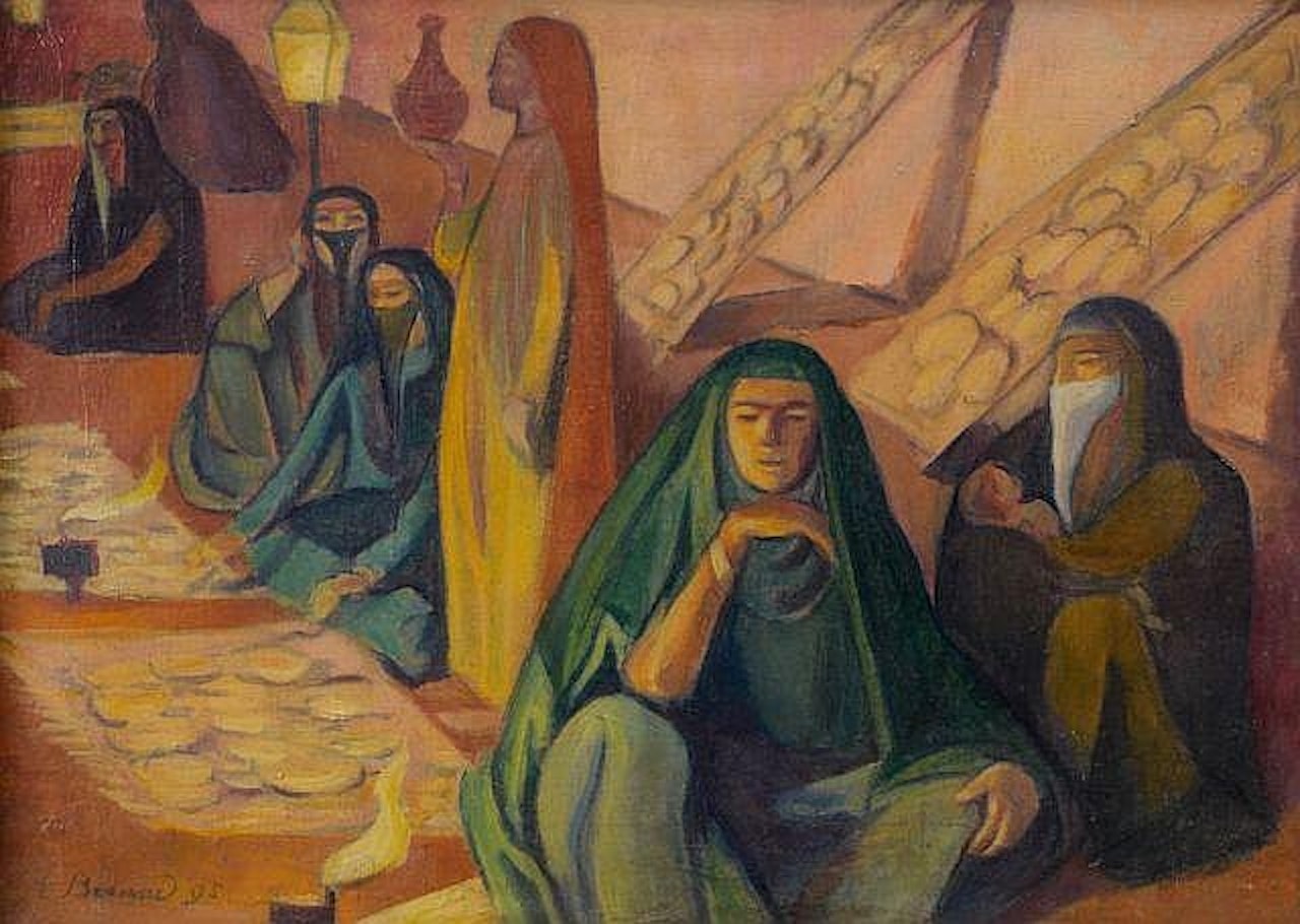 Vendeuses de pain au Caire, ou Le marché au Caire by Emile Bernard