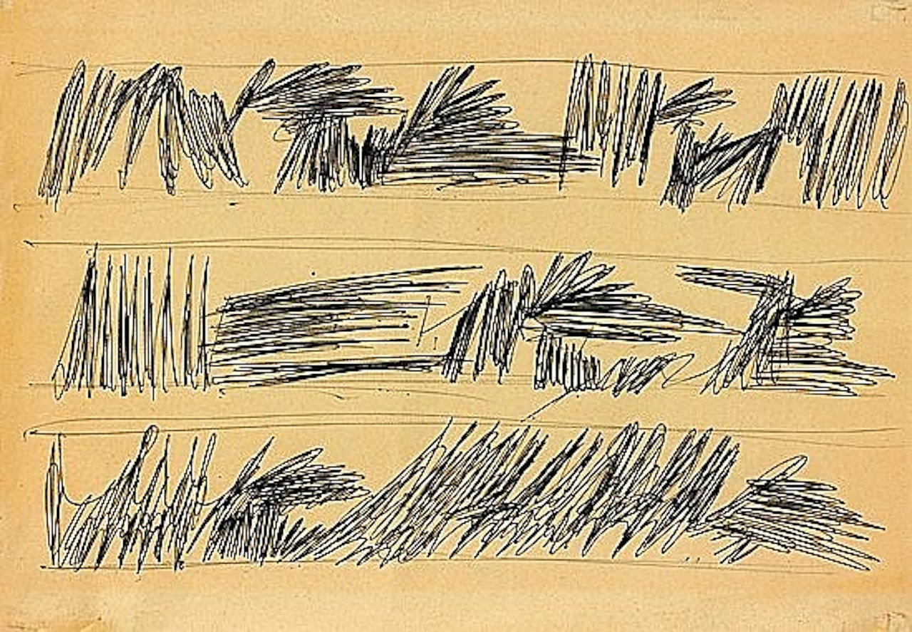 Studi per decorazione by Lucio Fontana