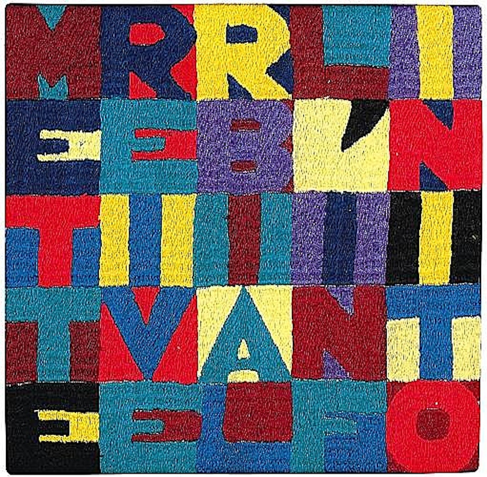 Mettere i verbi all'infinito by Alighiero Boetti