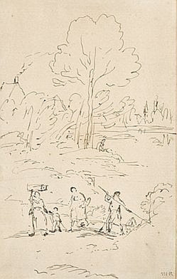 Étude pour 'Le printemps' by Théodore Rousseau