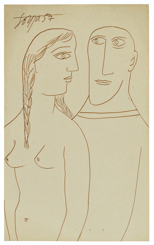 Untitled (Couple) by Francis Newton Souza