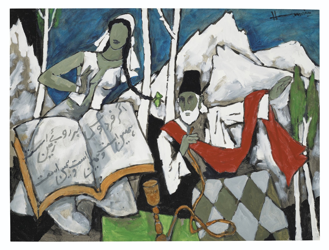 Untitled (Kashmir) by M.F. Husain
