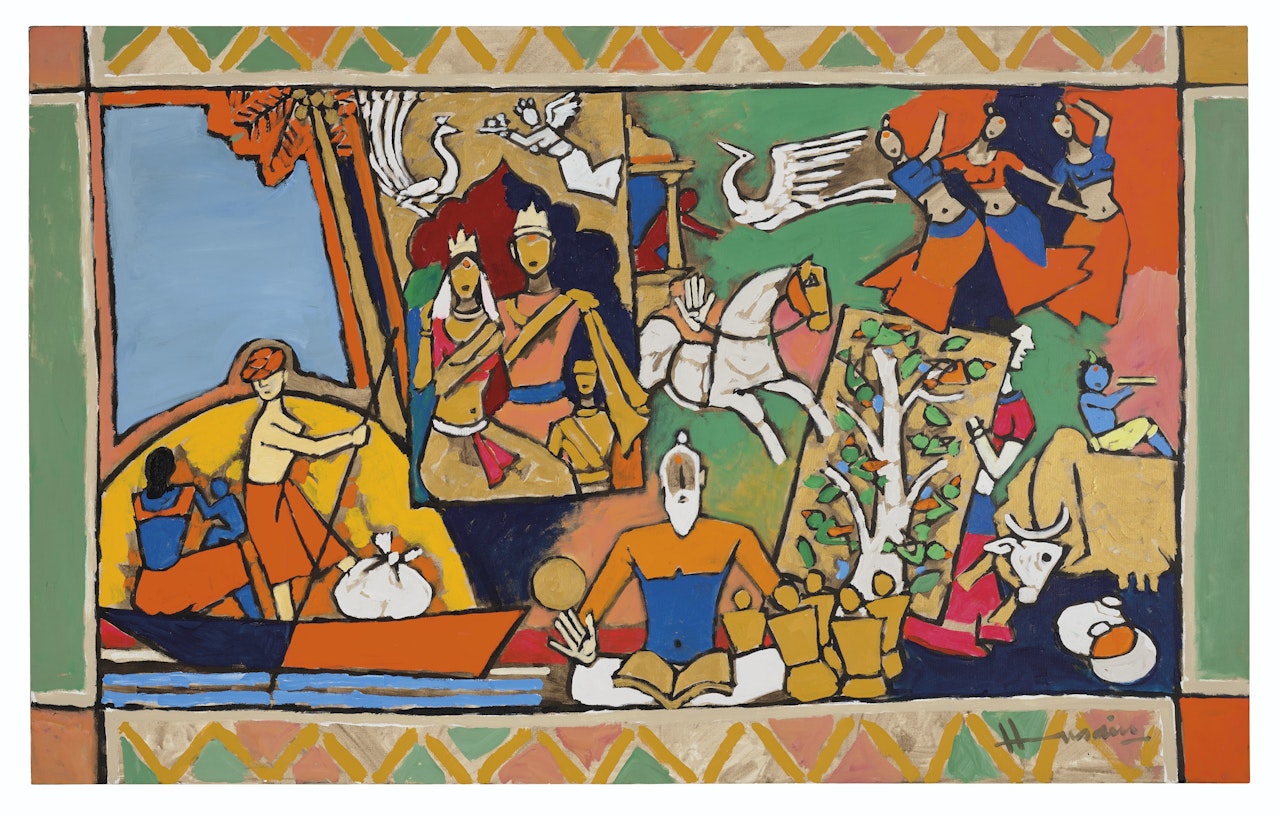 Untitled (Gujarat) by M.F. Husain