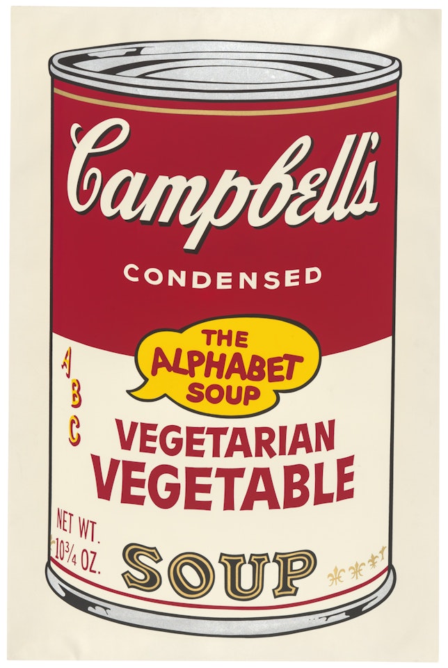 Vegetarian Vegetable, from: Campbell's Soup II by Andy Warhol