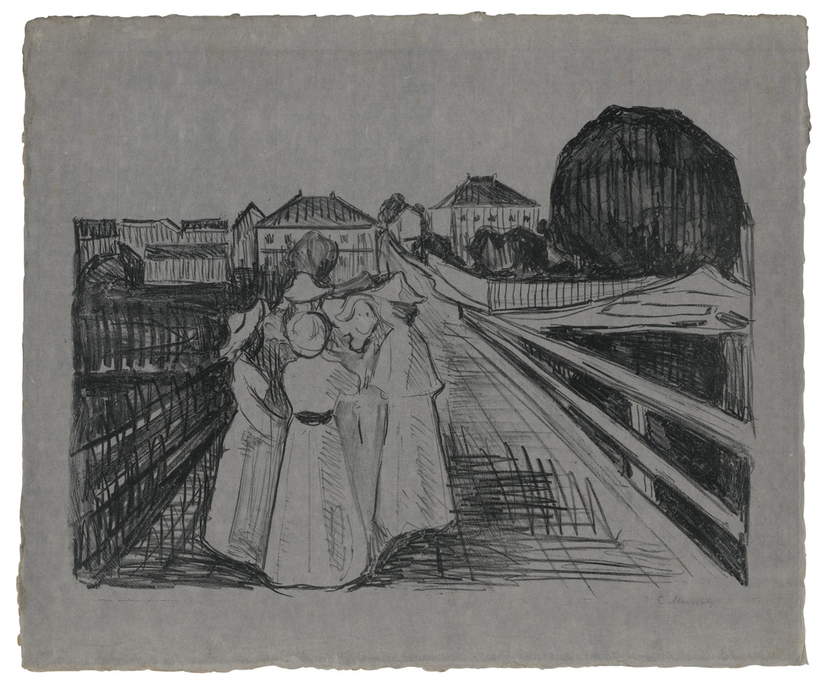 On the Bridge by Edvard Munch