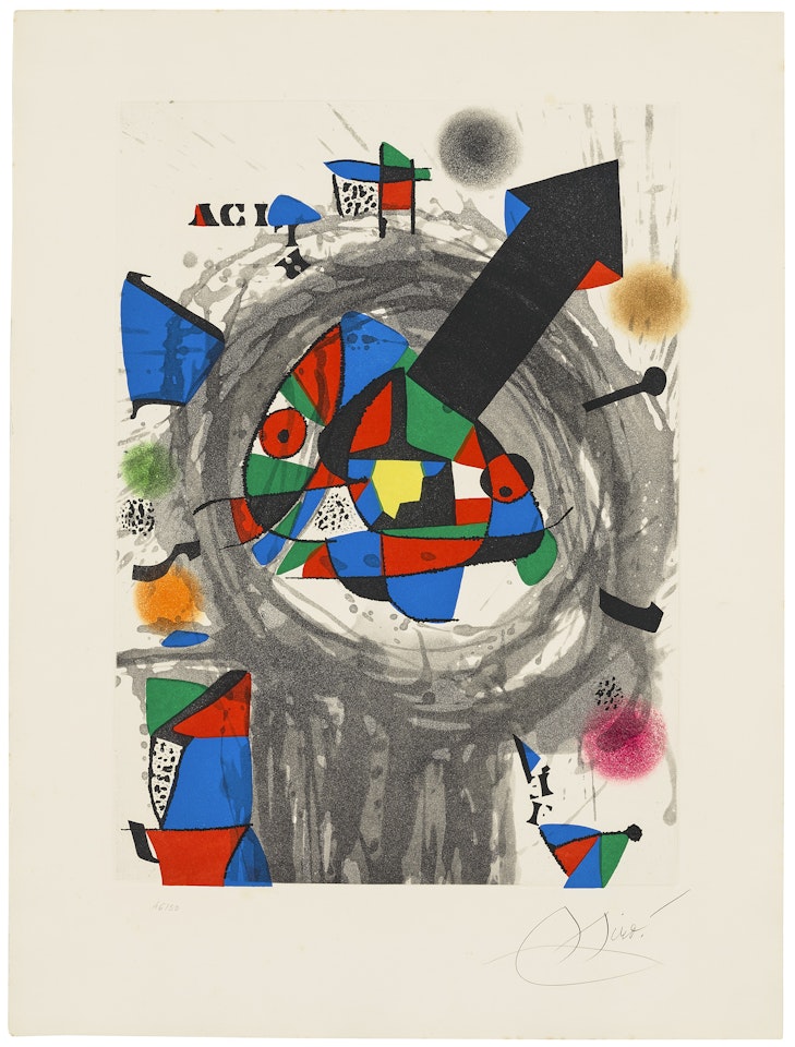 Personnage à la flèche noire by Joan Miró