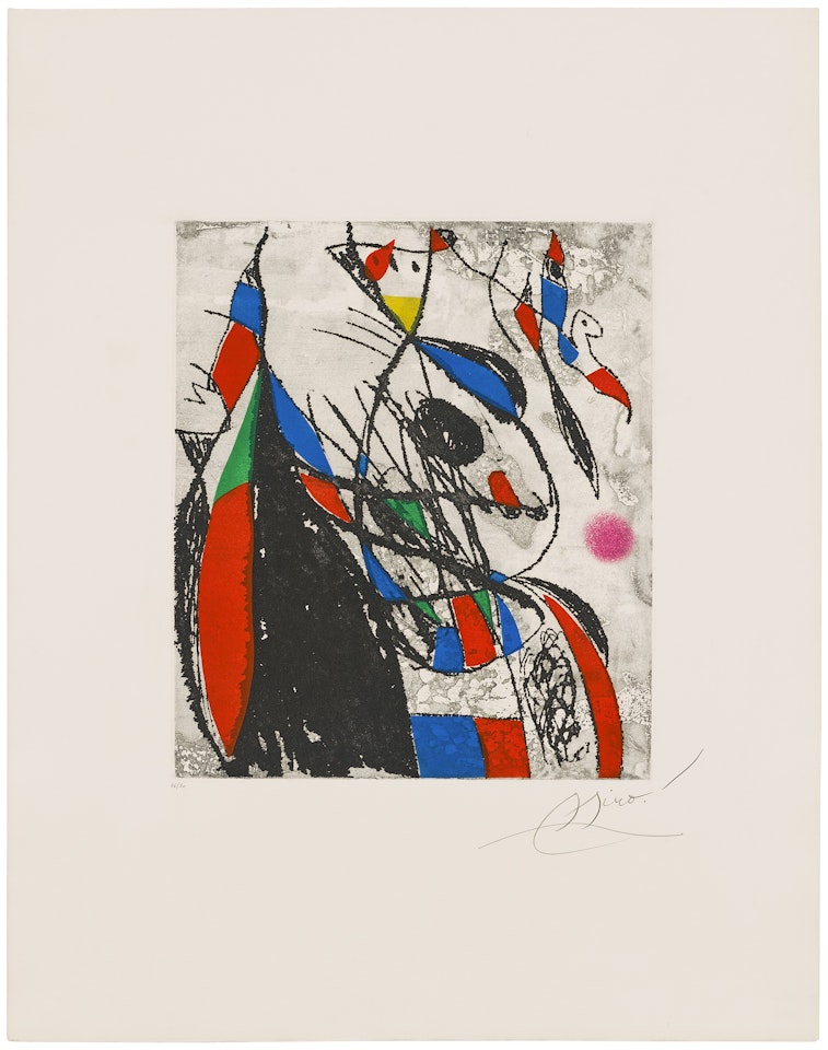 L'Oiseleur et sa compagne by Joan Miró