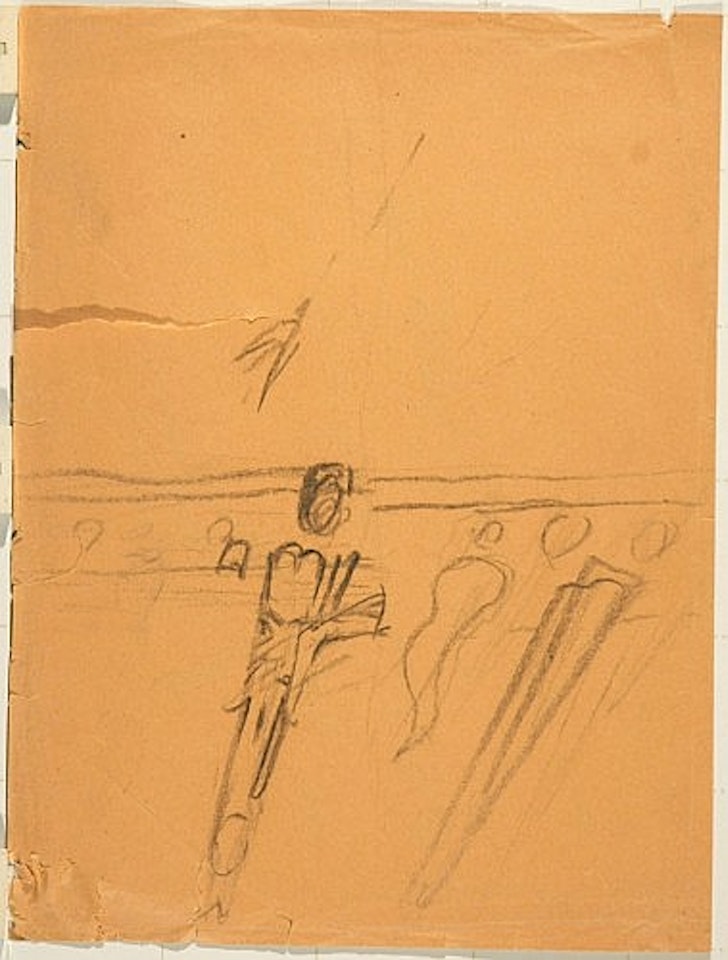 Figures anamorphiques (études) by Salvador Dali