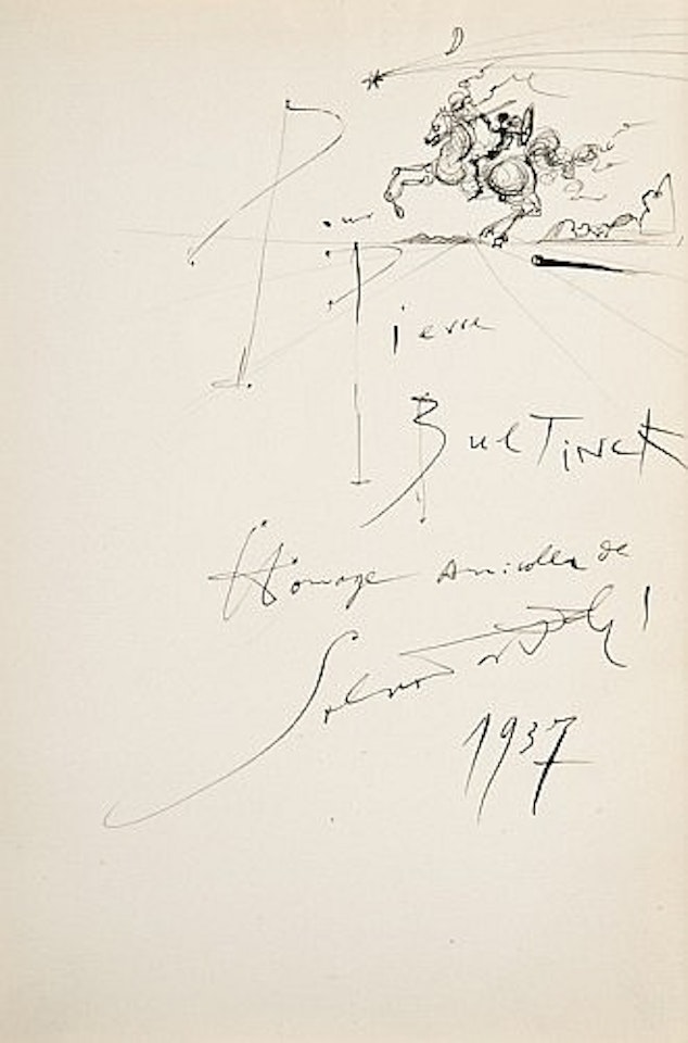 Cavalier à l'étoile filante by Salvador Dali