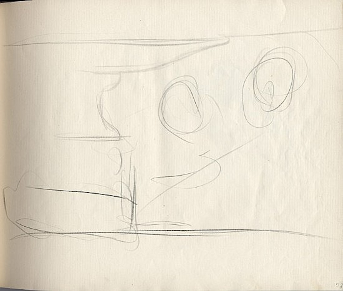 Étude de figures et compotier, perspective de décor avec compotier by Salvador Dali