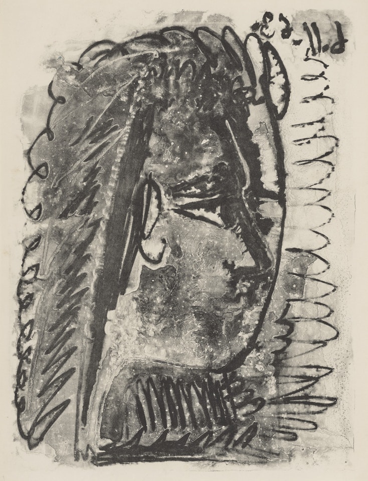 Profil de femme regardant à droite by Pablo Picasso