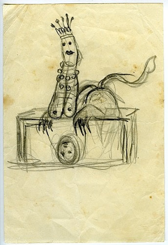 Étude d'image double inversée, homme by Salvador Dali