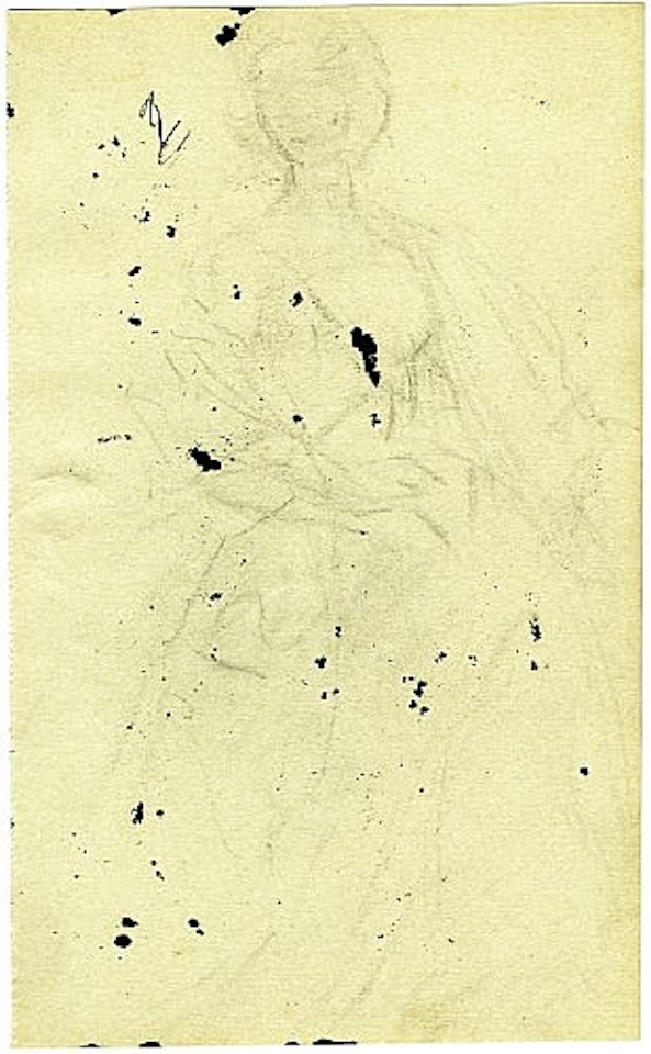 Dessin érotique, étude pour le portrait de 'Madame Phillips', 'Étude pour le portrait de monsieur X, corpusculaire, nus érotiques by Salvador Dali