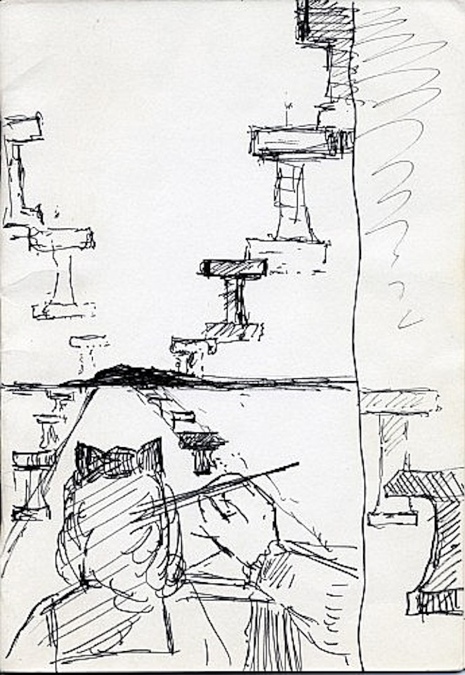 Étude pour le tableau 'la chaise' by Salvador Dali