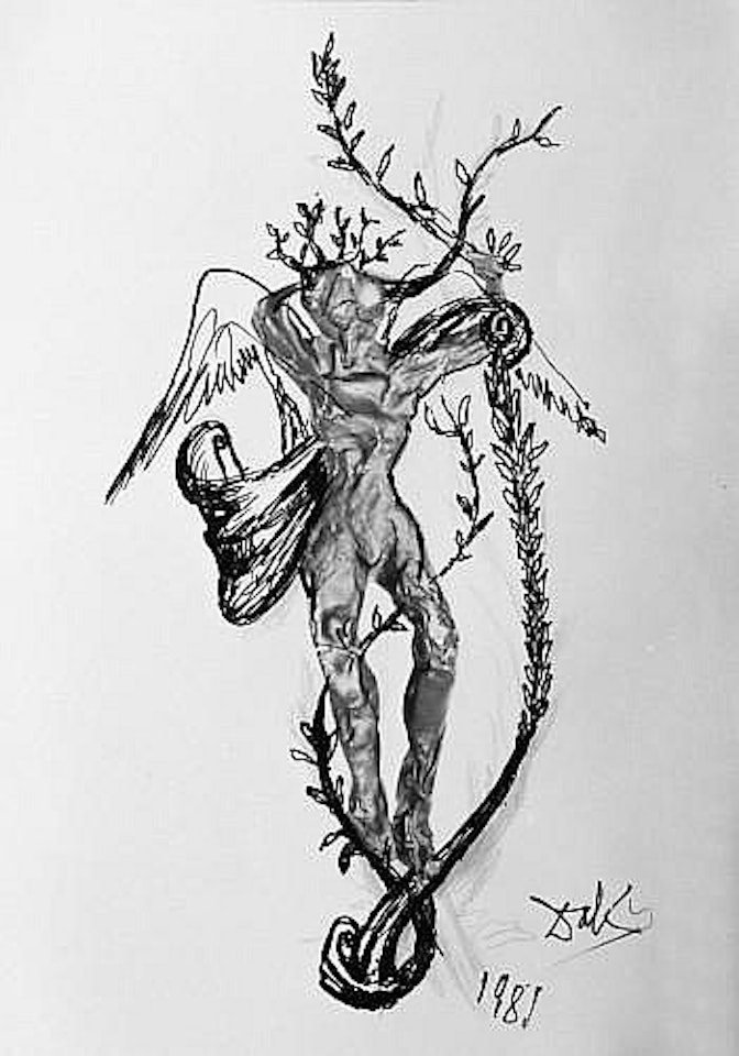 Projet de sculpture pour le château de Vaux-le-Penil by Salvador Dali