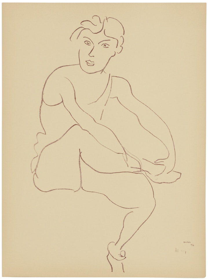 One plate, from: Danseuse acrobate by Henri Matisse