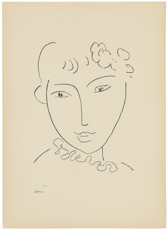 One plate, from: La Pompadour by Henri Matisse