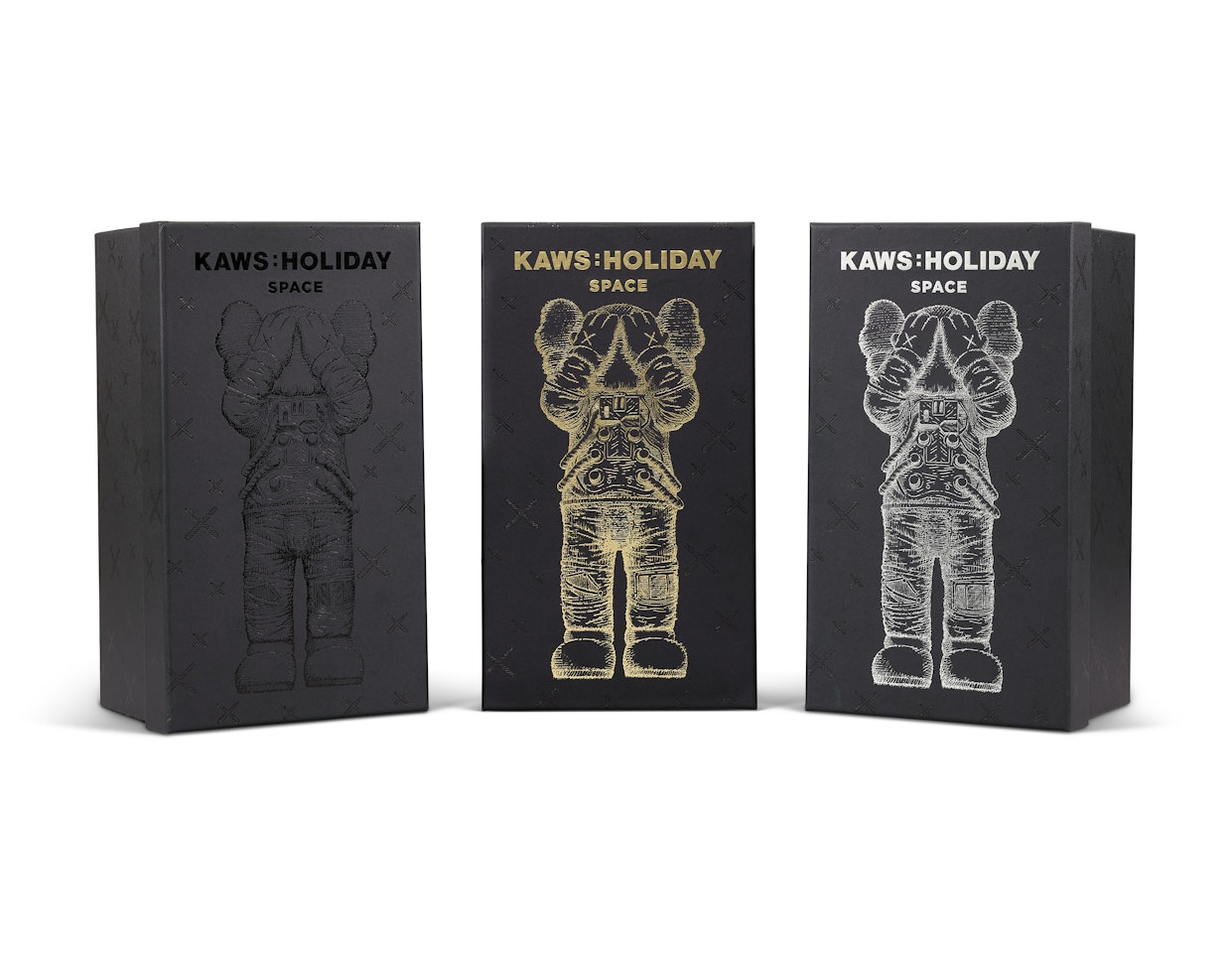 Holiday Space (Gold, Silver and Black) by Kaws