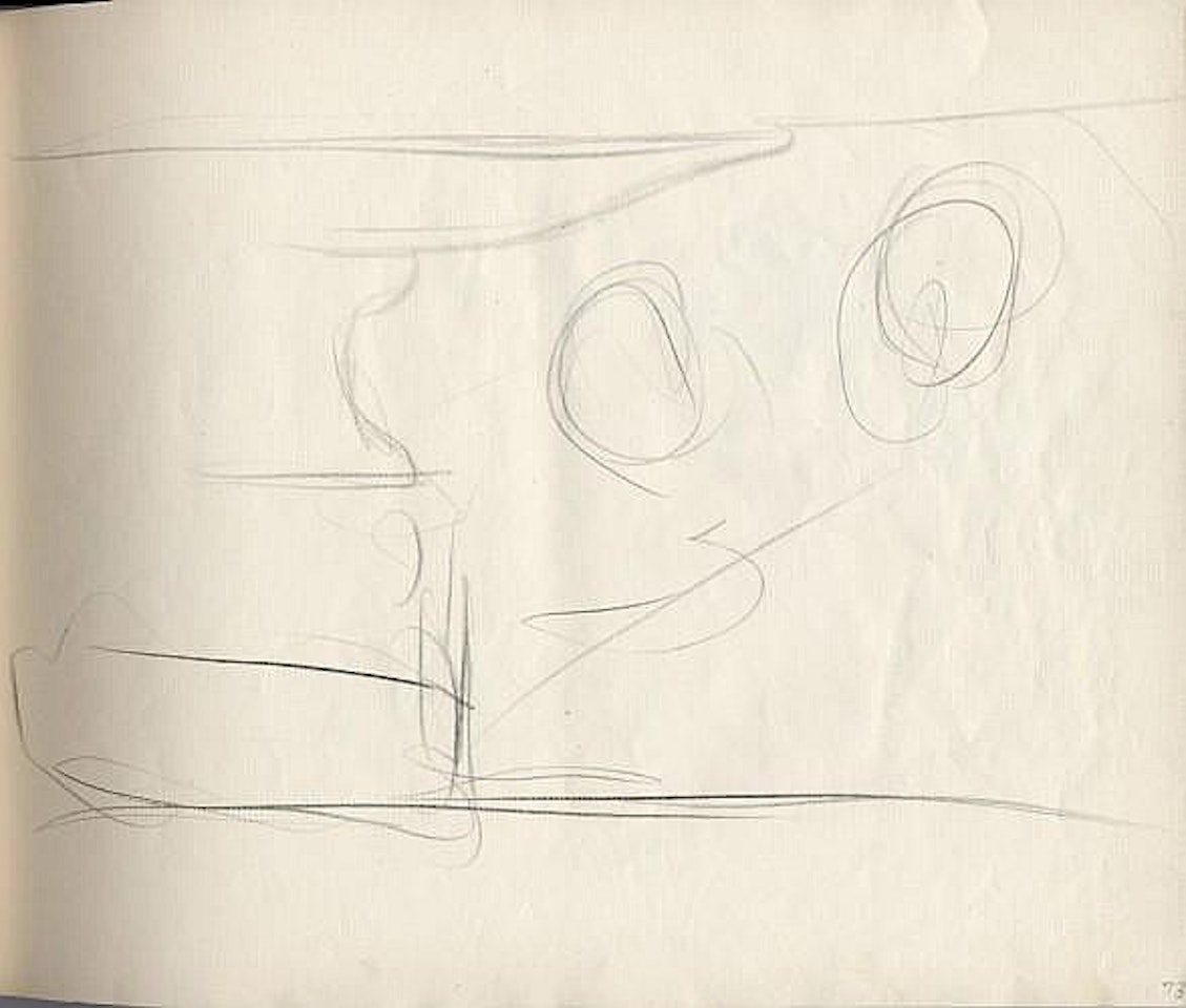 Étude de figures et compotier, perspective de decor avec compotier by Salvador Dali