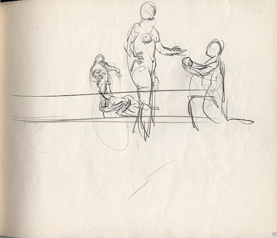 Étude de personnage, scène érotique by Salvador Dali
